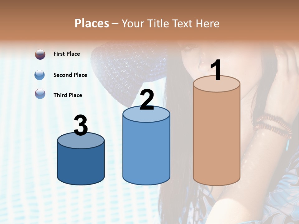 Girl Relaxation Colorful PowerPoint Template