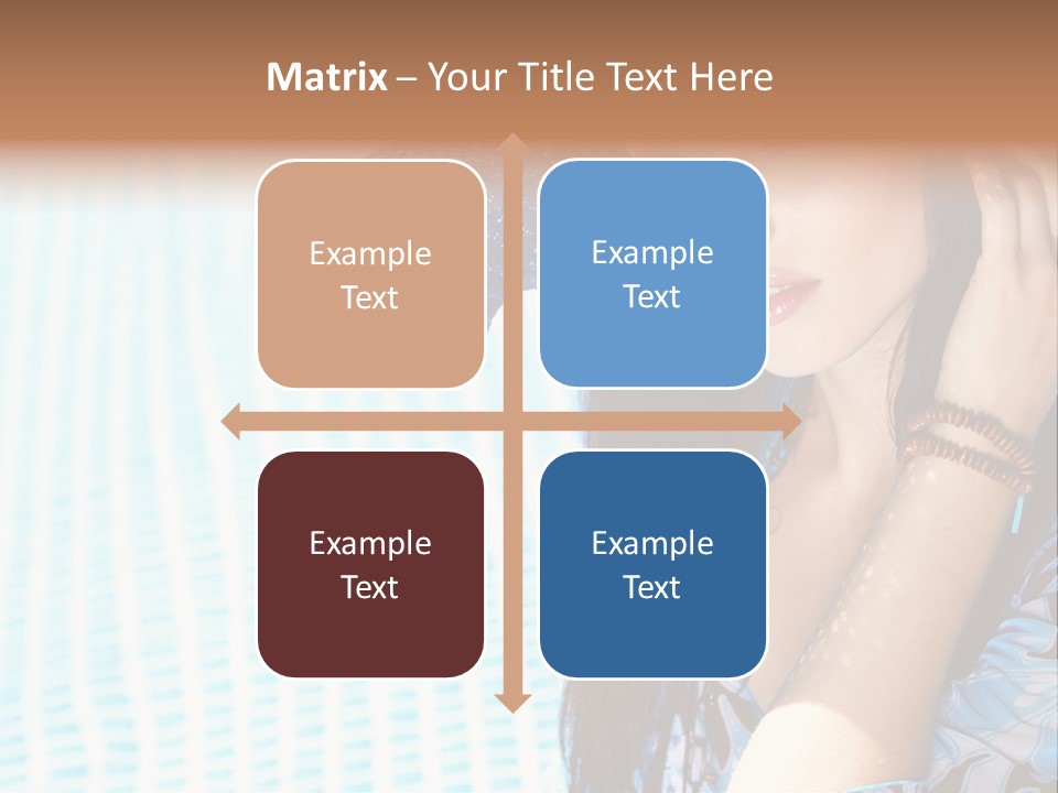 Girl Relaxation Colorful PowerPoint Template