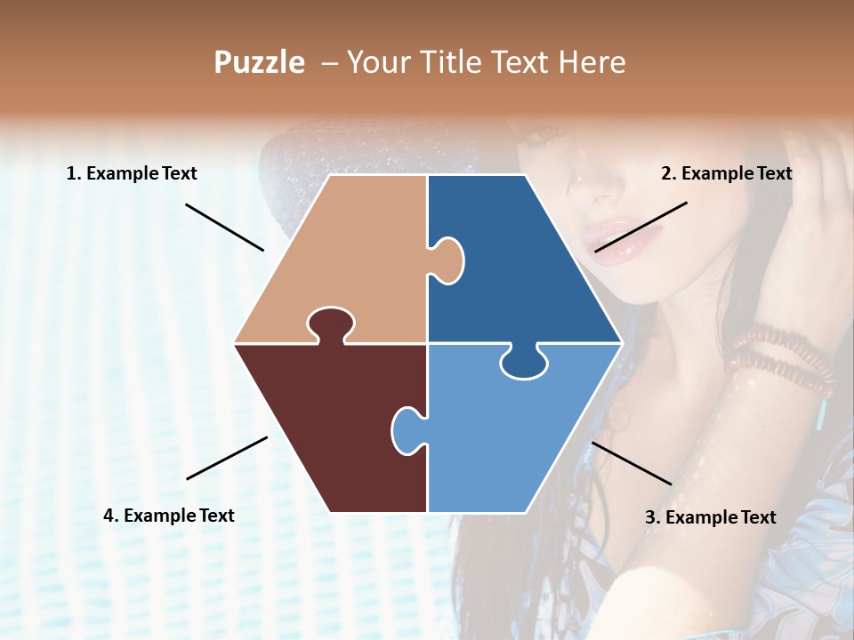 Girl Relaxation Colorful PowerPoint Template