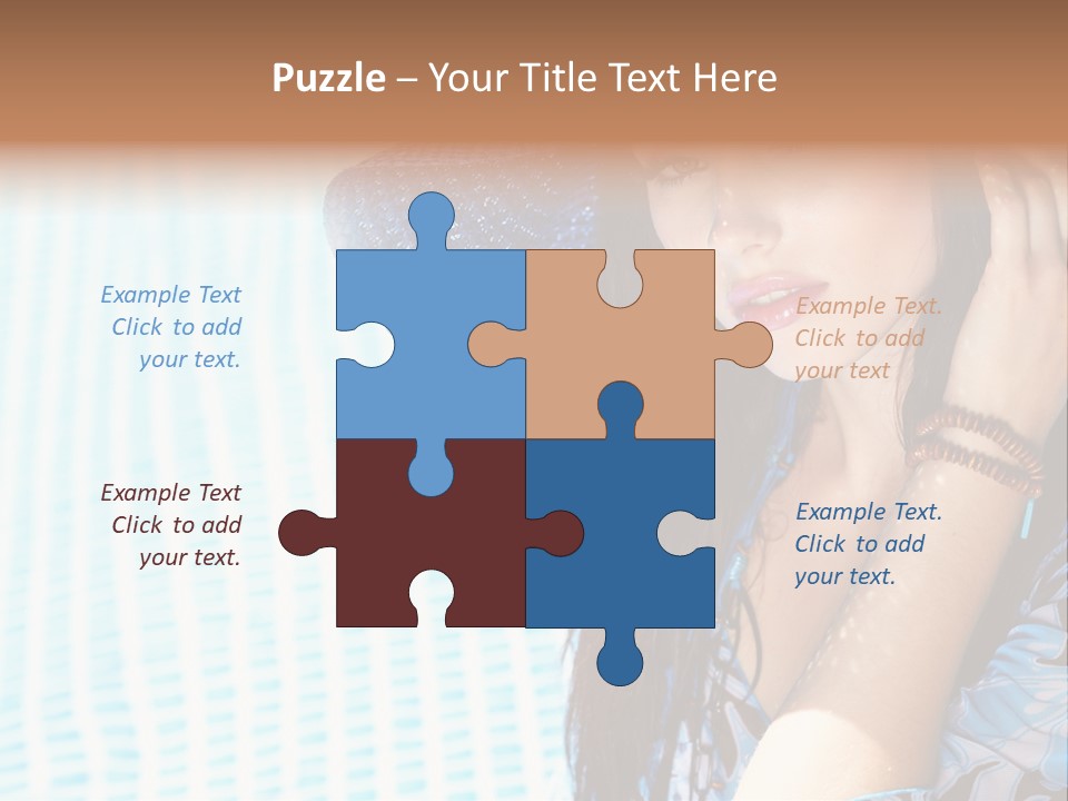 Girl Relaxation Colorful PowerPoint Template