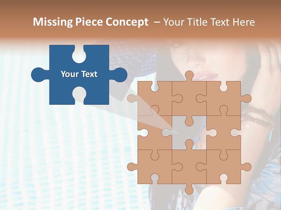 Girl Relaxation Colorful PowerPoint Template