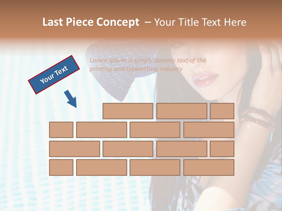 Girl Relaxation Colorful PowerPoint Template