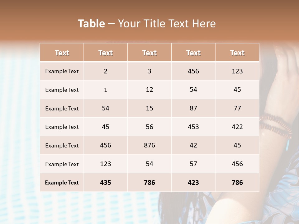 Girl Relaxation Colorful PowerPoint Template