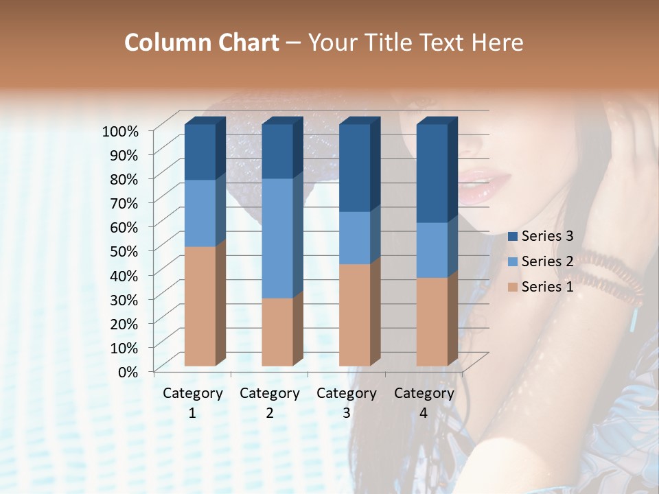 Girl Relaxation Colorful PowerPoint Template