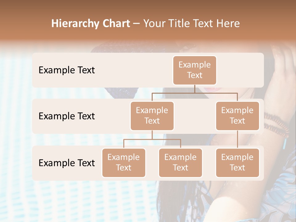 Girl Relaxation Colorful PowerPoint Template