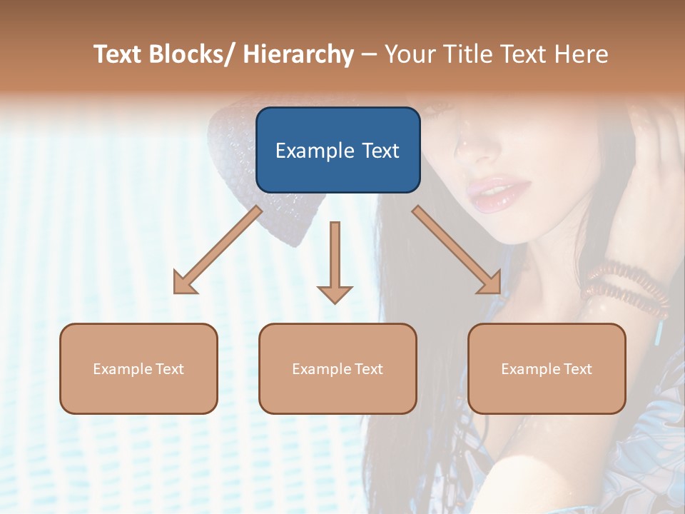 Girl Relaxation Colorful PowerPoint Template