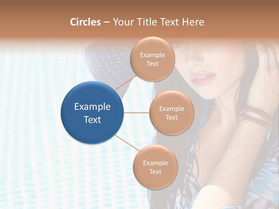 Girl Relaxation Colorful PowerPoint Template