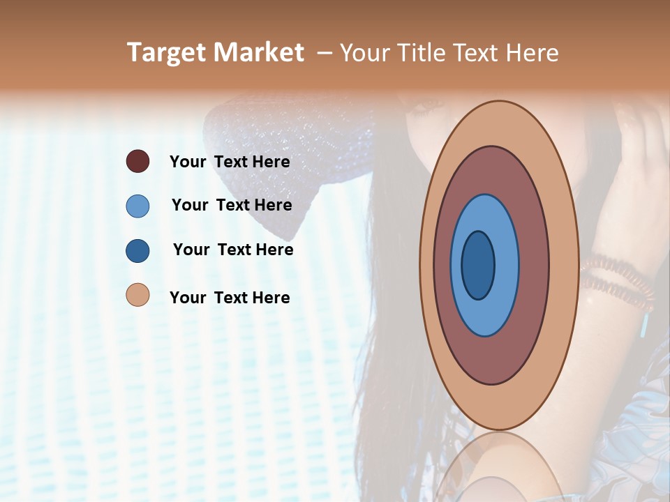 Girl Relaxation Colorful PowerPoint Template