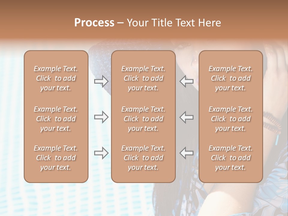 Girl Relaxation Colorful PowerPoint Template