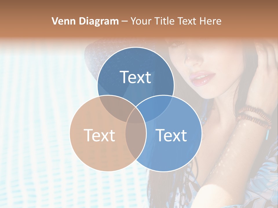 Girl Relaxation Colorful PowerPoint Template