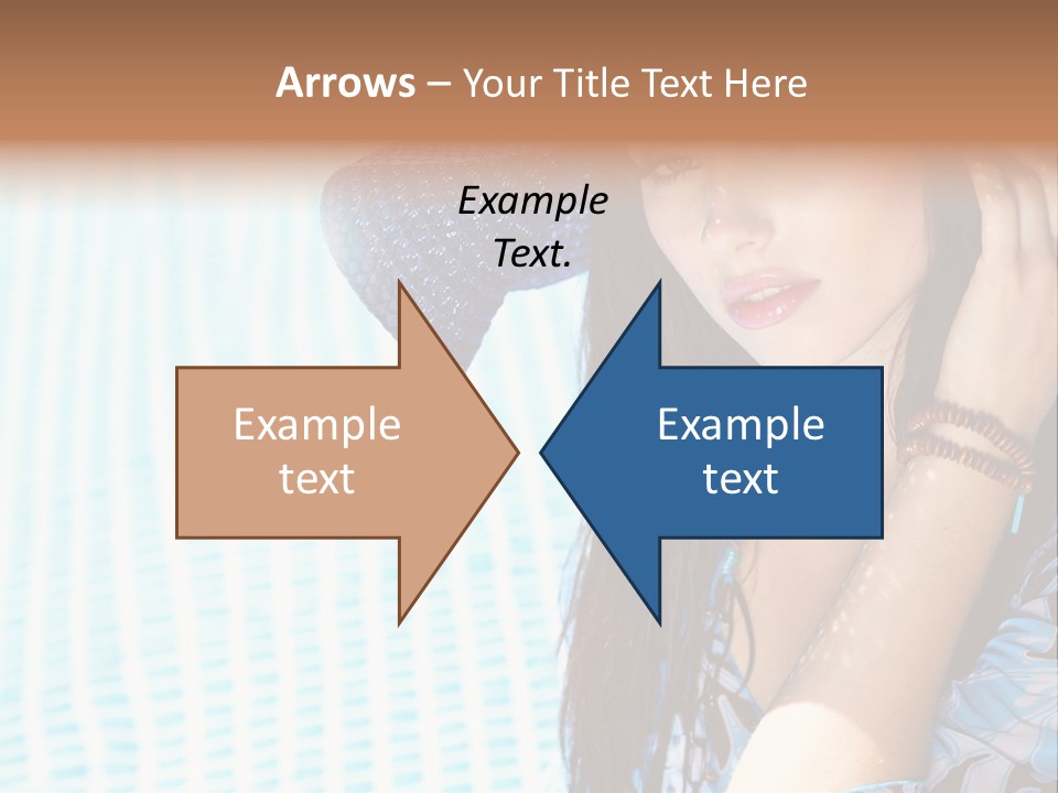 Girl Relaxation Colorful PowerPoint Template