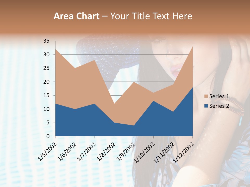 Girl Relaxation Colorful PowerPoint Template