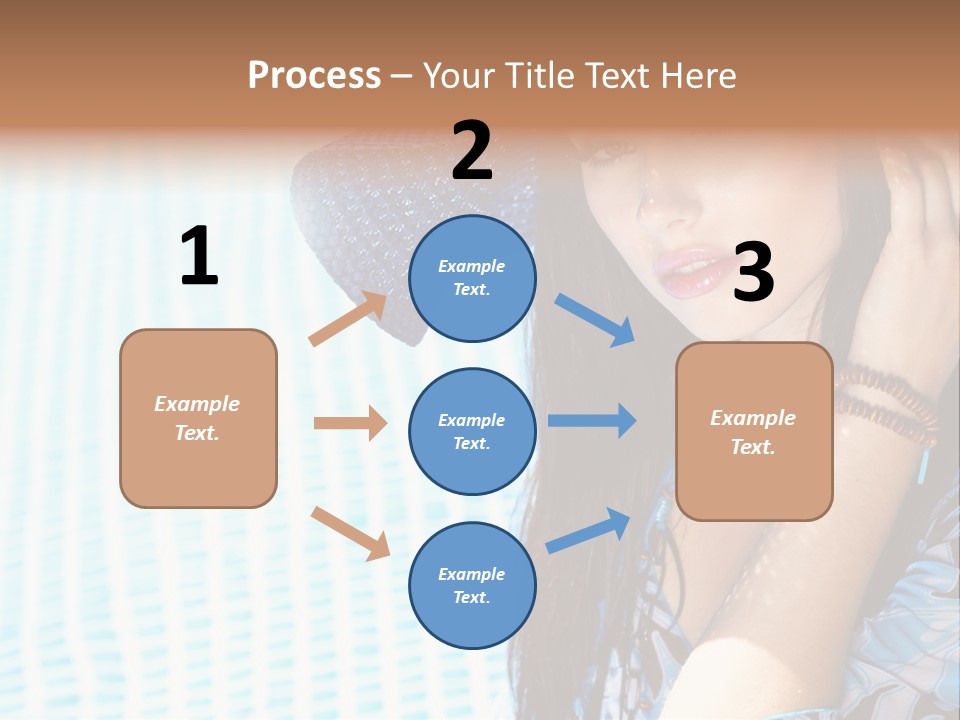 Girl Relaxation Colorful PowerPoint Template