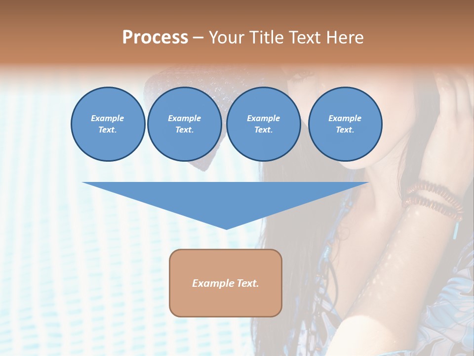 Girl Relaxation Colorful PowerPoint Template