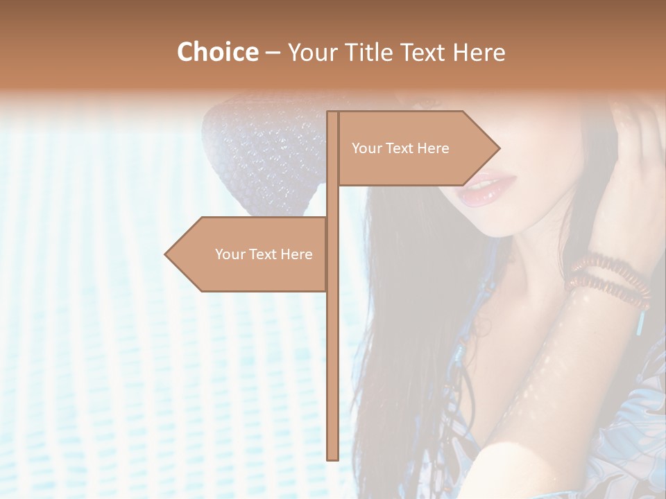 Girl Relaxation Colorful PowerPoint Template