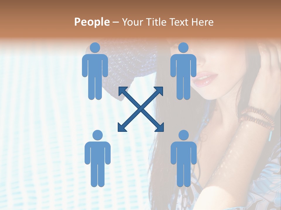 Girl Relaxation Colorful PowerPoint Template