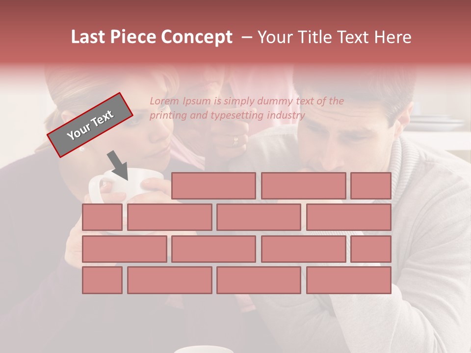 Fighting Thirties Caucasian PowerPoint Template