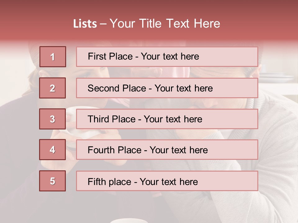 Fighting Thirties Caucasian PowerPoint Template