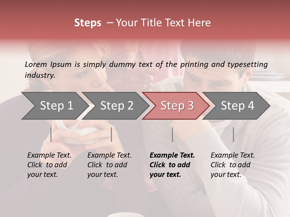Fighting Thirties Caucasian PowerPoint Template