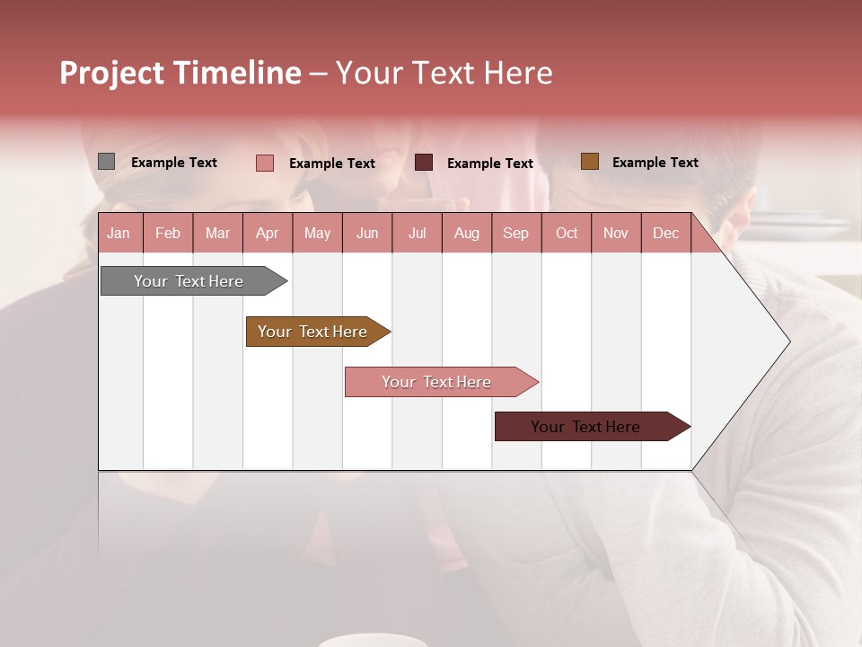Fighting Thirties Caucasian PowerPoint Template