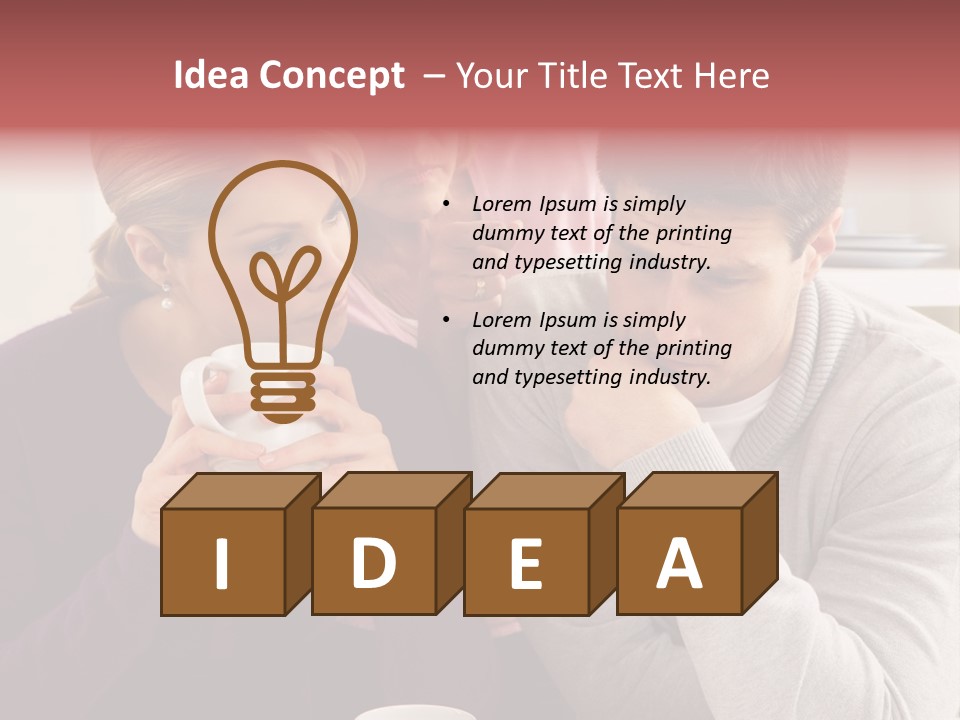 Fighting Thirties Caucasian PowerPoint Template