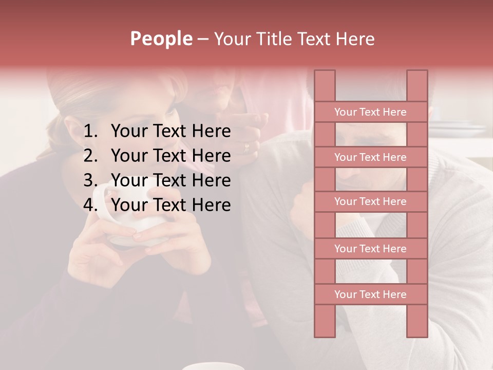 Fighting Thirties Caucasian PowerPoint Template