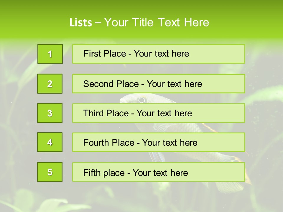 Freshwater Fresh Root PowerPoint Template