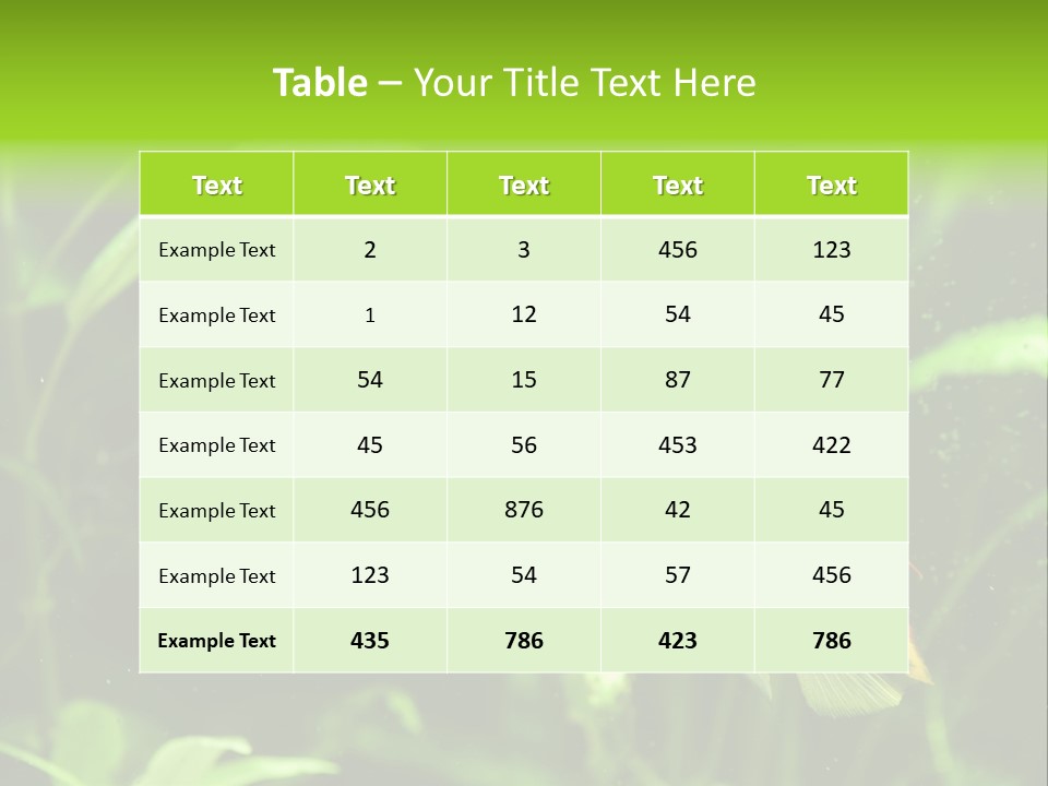Freshwater Fresh Root PowerPoint Template