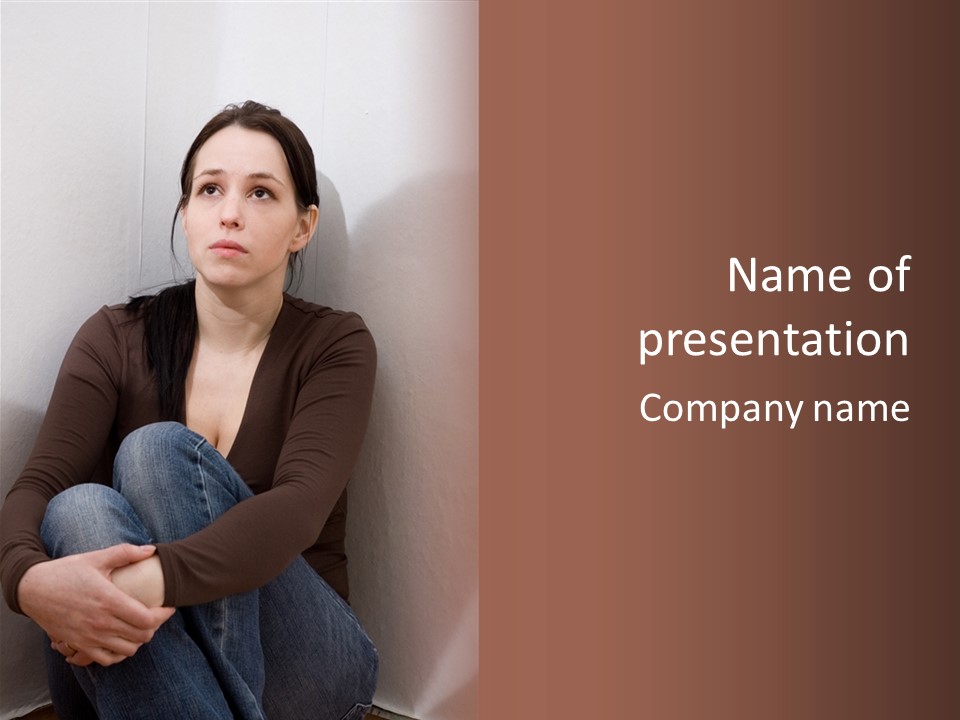 Tired Pain Defenseless PowerPoint Template