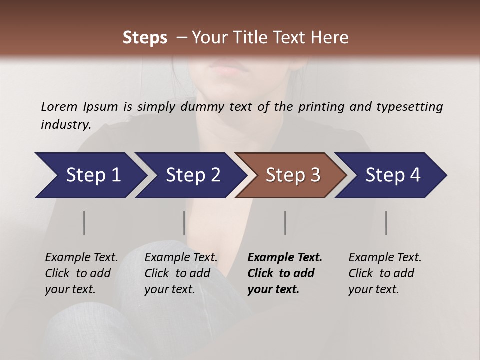 Tired Pain Defenseless PowerPoint Template
