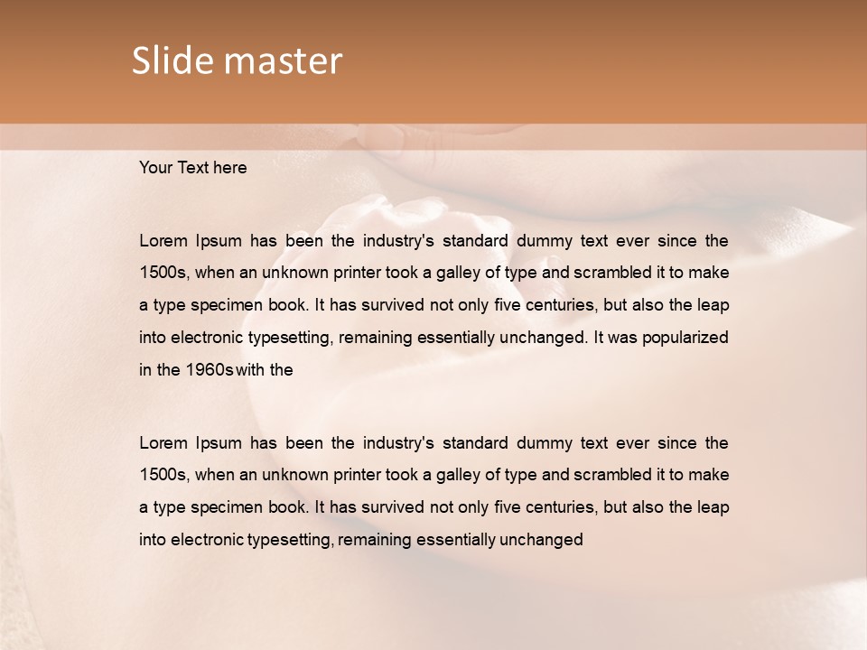 Treatment Young Woman Pamper PowerPoint Template