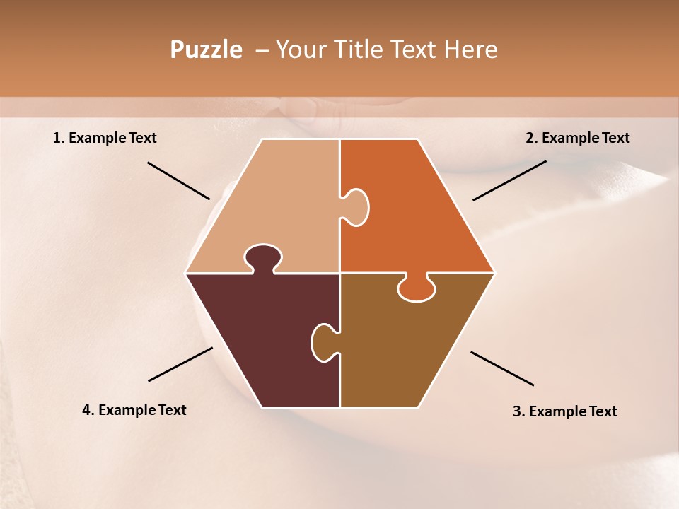 Treatment Young Woman Pamper PowerPoint Template