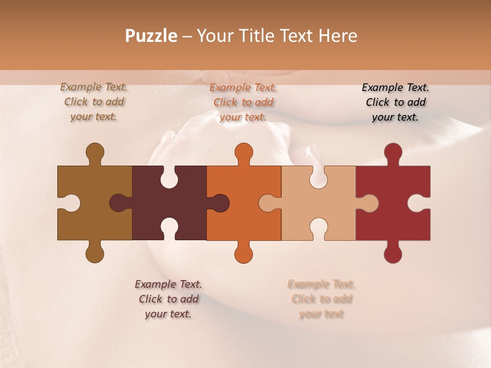 Treatment Young Woman Pamper PowerPoint Template