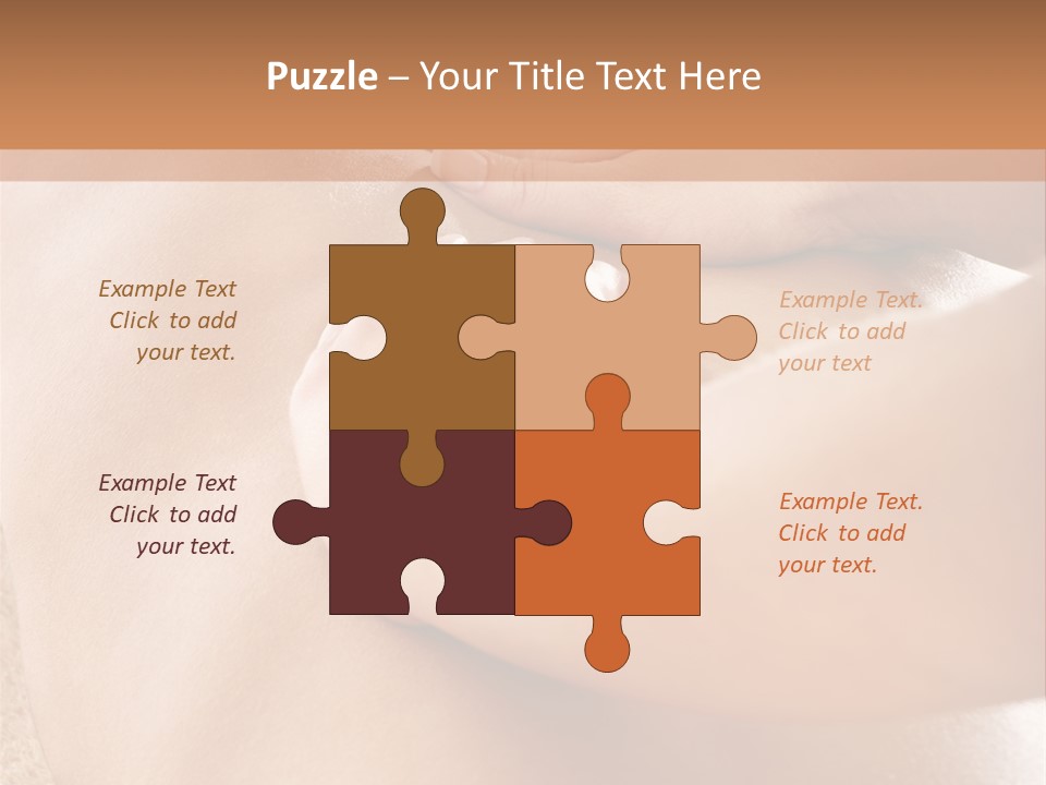 Treatment Young Woman Pamper PowerPoint Template