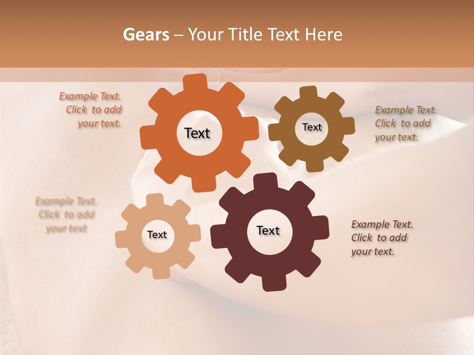 Treatment Young Woman Pamper PowerPoint Template