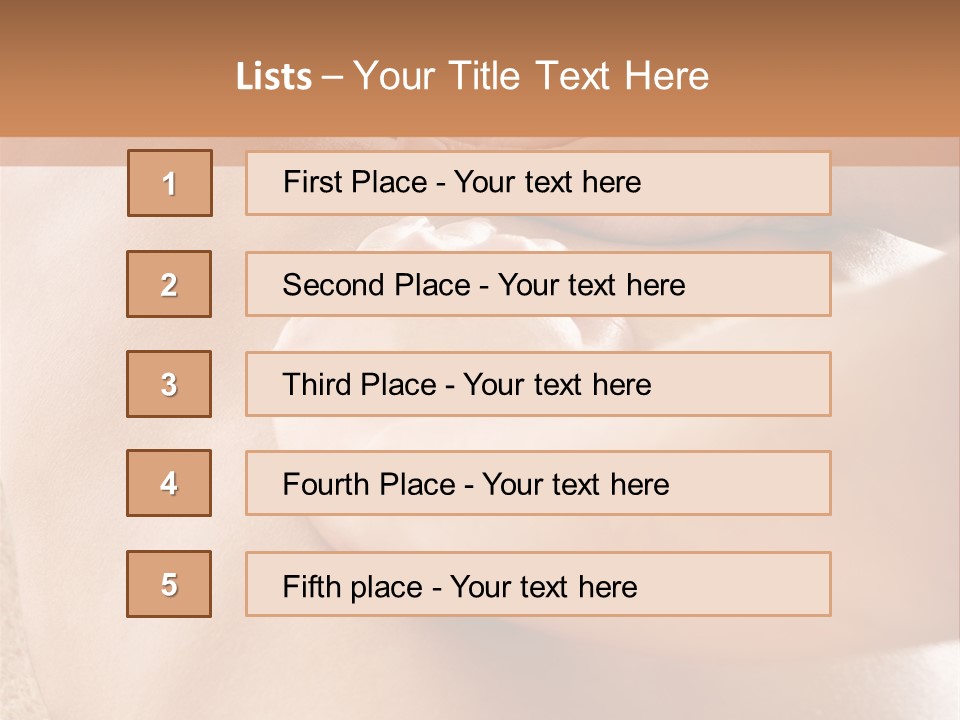 Treatment Young Woman Pamper PowerPoint Template