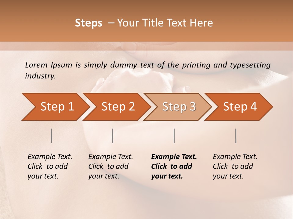 Treatment Young Woman Pamper PowerPoint Template
