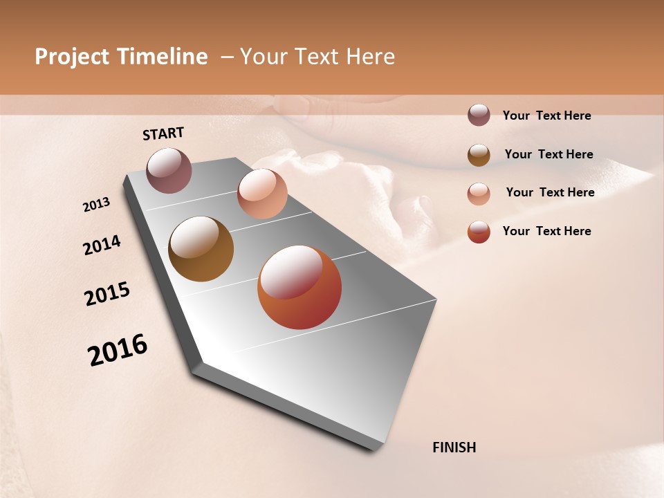 Treatment Young Woman Pamper PowerPoint Template