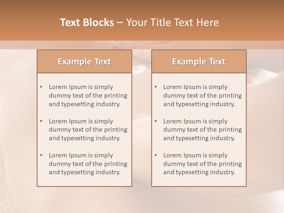 Treatment Young Woman Pamper PowerPoint Template