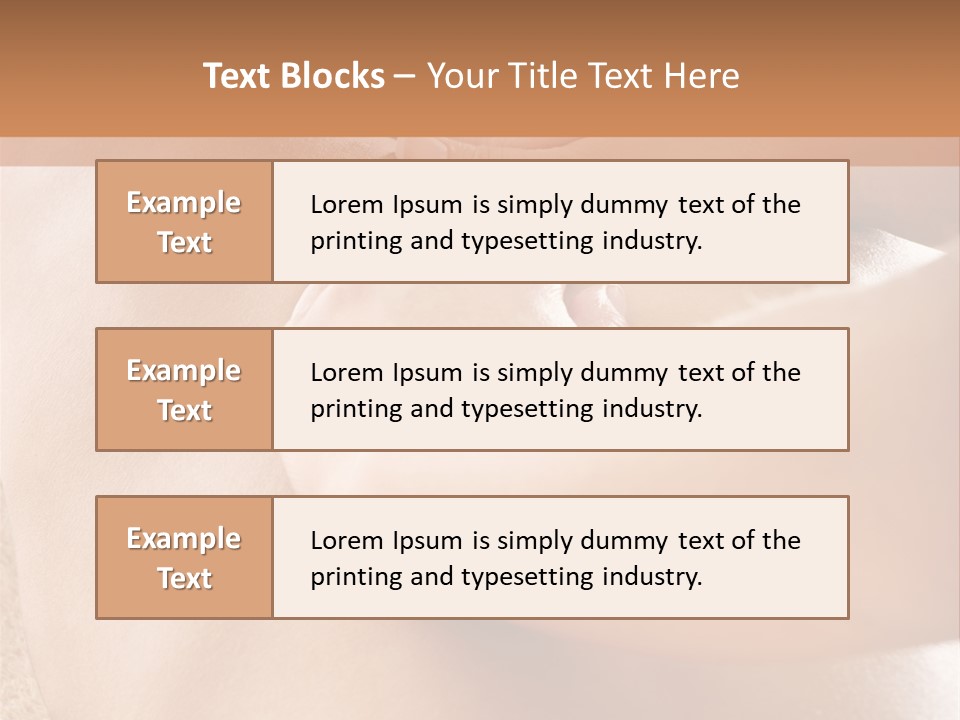 Treatment Young Woman Pamper PowerPoint Template