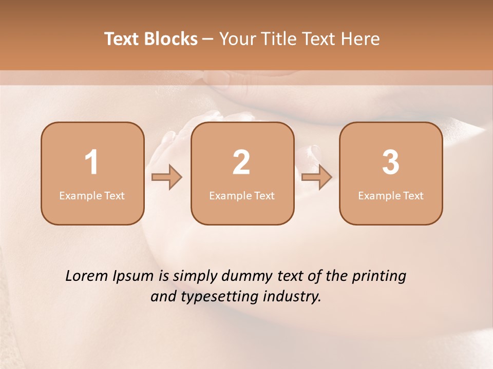 Treatment Young Woman Pamper PowerPoint Template