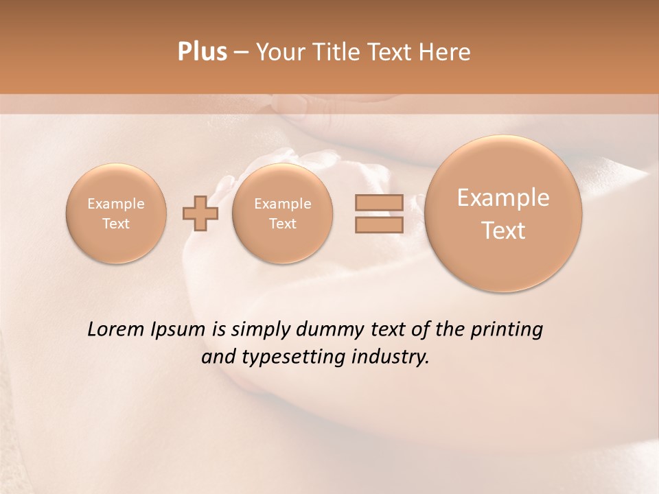 Treatment Young Woman Pamper PowerPoint Template