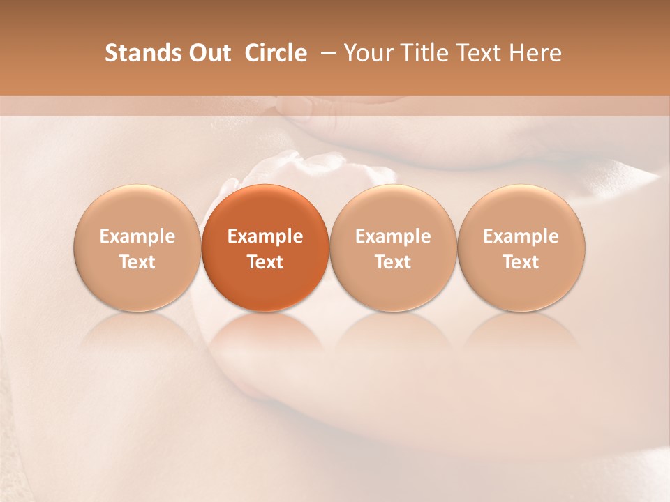 Treatment Young Woman Pamper PowerPoint Template