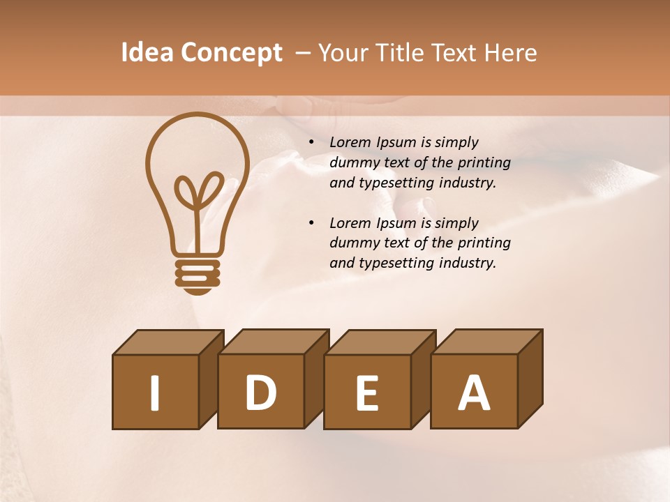 Treatment Young Woman Pamper PowerPoint Template