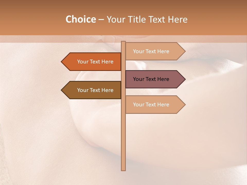 Treatment Young Woman Pamper PowerPoint Template