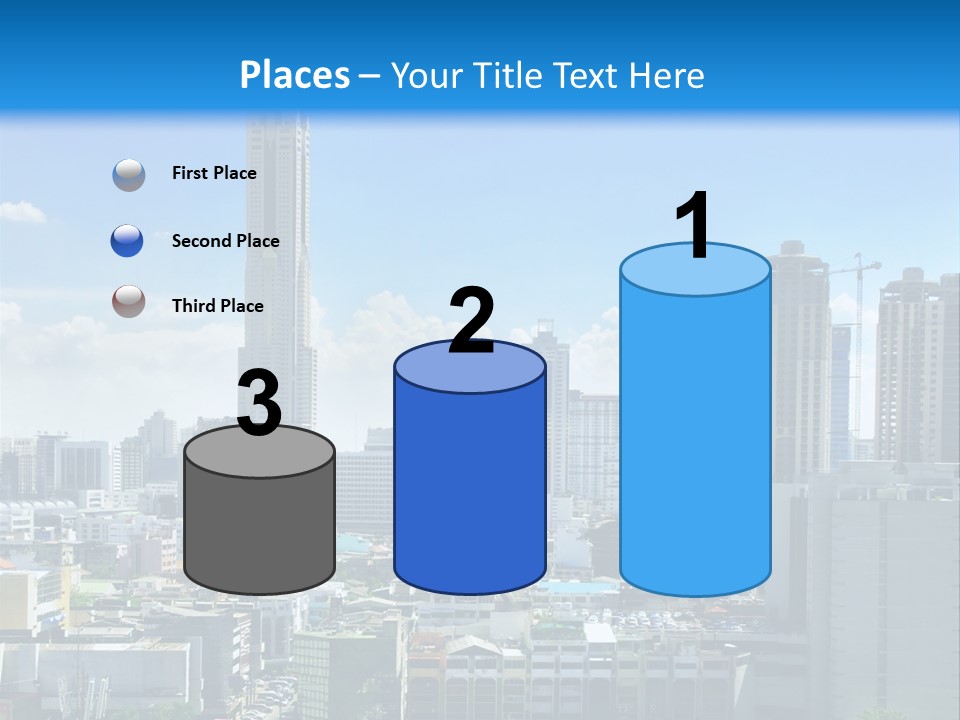 High Cars Downtown PowerPoint Template
