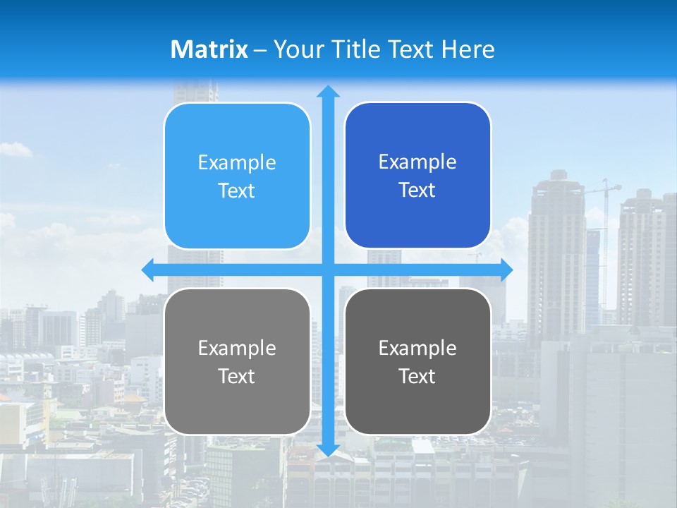 High Cars Downtown PowerPoint Template