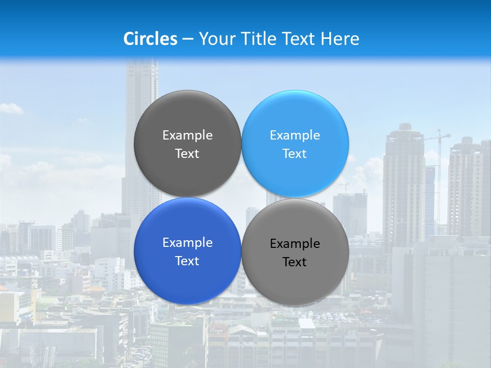 High Cars Downtown PowerPoint Template