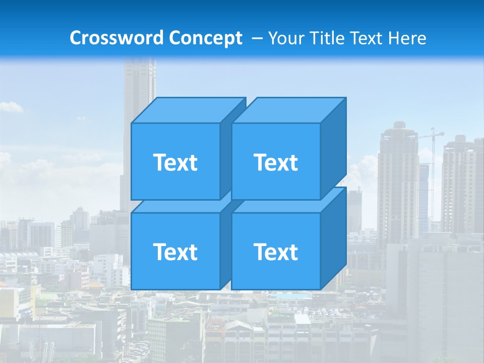High Cars Downtown PowerPoint Template