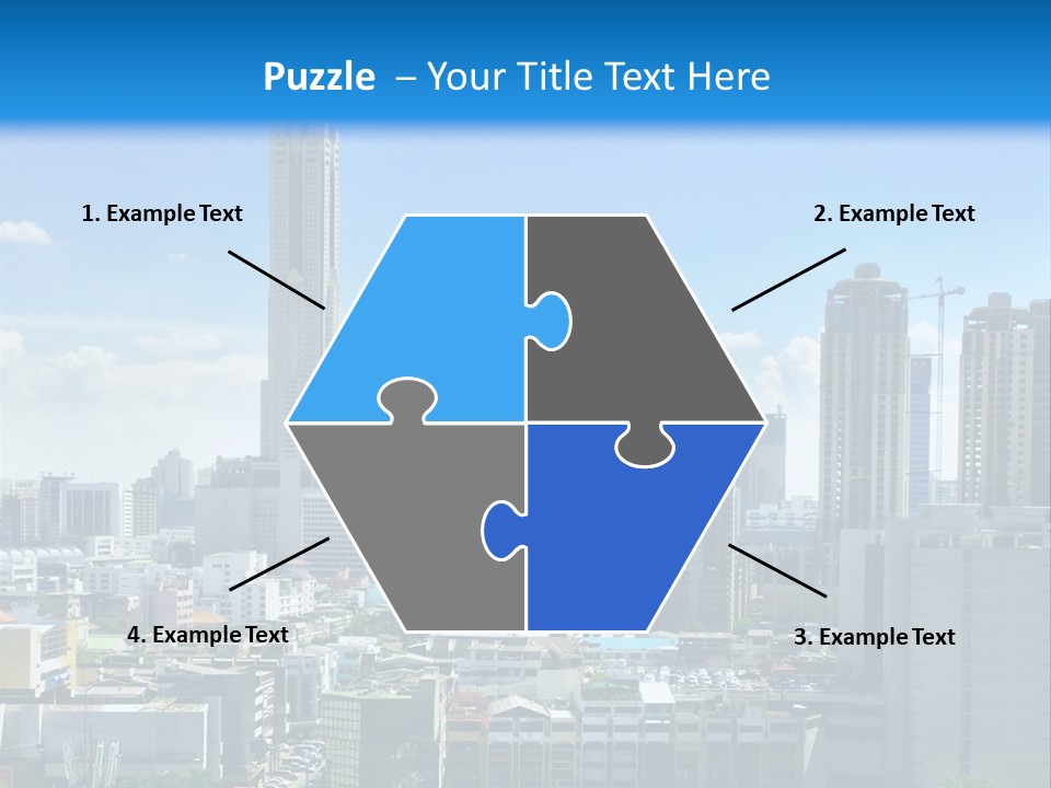 High Cars Downtown PowerPoint Template